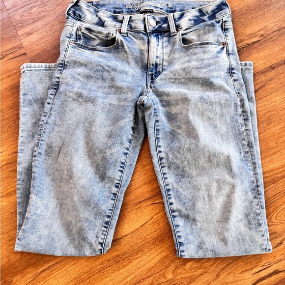 American Eagle Outfitters Light Blue Skinny Jeans Size 6 L - Picture 4 of 12
